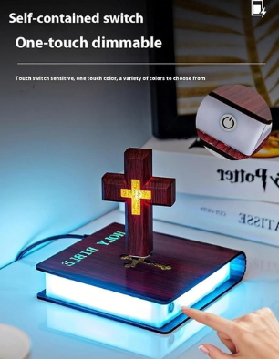 Luz de la Biblia y de bendición de Jesús